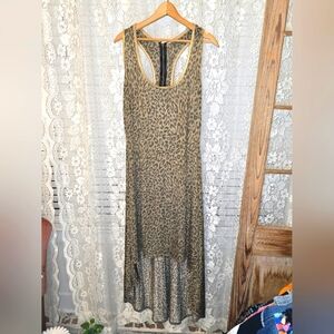 Dots, Leopard Print, Summer Dress Or Swimsuit Coverup, Womens 1x